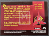 1995 Skybox Star Trek The Next Generation TNG Season 2 Insert Trading Card Klingon S9 Back