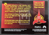 1995 Skybox Star Trek The Next Generation TNG Season 3 Insert Trading Card Klingon S13 Back