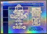 1995 Skybox Star Trek Voyager Insert Trading Card Blueprint Offer Expand A Cards X-3 Engineering Front