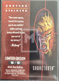 1995 Xmen Ultra Fleer Hunters Stalkers Trading Card 6 Sabretooth Front