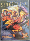 1995 Xmen Ultra Fleer Hunters Stalkers Trading Card 6 Sabretooth Front