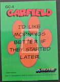 1995_Krome_Productions_Garfield_Series_1_Insert_Trading_Card_Chromium_GC-4_Back