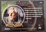 1997 Skybox Fleer Star Trek Voyager Insert Trading Card Xenobio Sketches 193 Trabe Back