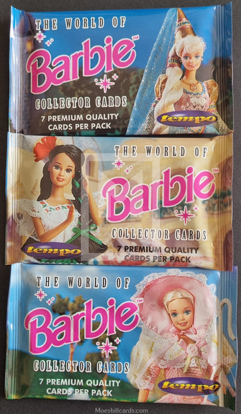 1997 Tempo The World of Barbie Trading Card Pack Front