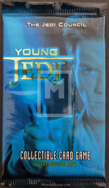 1999 Decipher Star Wars Young Jedi Collectable Card Game Trading Card Booster Pack Front