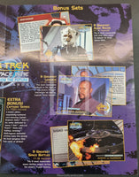 1999 Skybox Star Trek Deep Space Nine Memories of the Past Trading Card Dealer Sell Sheet Front