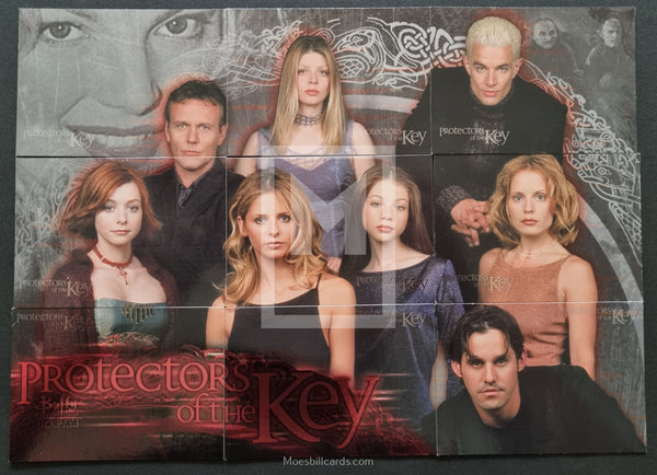 2001 Inkworks Buffy Season 5 Protectors of the Key K1 to K9 insert Trading Card Set Front