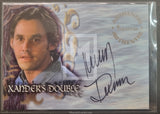 Trading card featuring a person with 'Xander's Double' text and an autograph.
