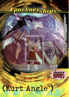 2002 Fleer Wrestling WWF: Absolute Divas Mini Posters Insert Fold Out Trading Card 22: Kurt Angle