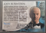 2002 Inkworks Angel Season 3 Autograph Trading Card A23 John Rubinstein as Linwood Back