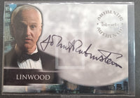 Trading card of a person named Linwood with an autograph, featuring 'Inkworks' branding.