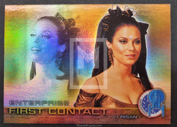 2002 Rittenhouse Archives Star Trek Enterprise Season 1 Insert Trading Card First Contact F1 Risan Front