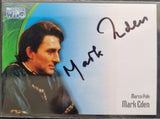 Trading card of Mark Eden as Marco Polo from Doctor Who with autograph