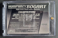 2002 Topps American Pie Baseball Spirit of America A Piece of American Pie PAP-HB Humphrey Bogart Owned Suit Handkerchief Trading Card Back