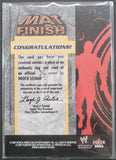 2003 Fleer WWE Wrestling Wrestlemania XIX Event Used Ring Mat Relic Trading Card Mat finish Brock Lesnar Back