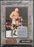 2003 Fleer WWE Wrestling Wrestlemania XIX Event Used Ring Mat Relic Trading Card Mat finish Brock Lesnar Front