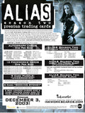 2003 Inkworks Alias Season 2 Promo Trading Card Dealer Sell Sheet Back