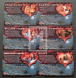 2003 Inkworks Buffy Connections Heartbreaks foil Insert Trading Card Set Back