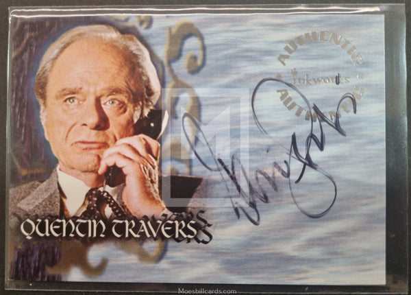 2003 Inkworks Buffy The Vampire Slayer Season 7 Autograph Trading Card A43 Harris Yulin as Quentin Travers Front