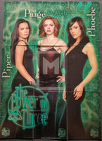 2003 Inkworks Charmed The Power of Three Embossed Puzzle Insert Trading Card Set Front