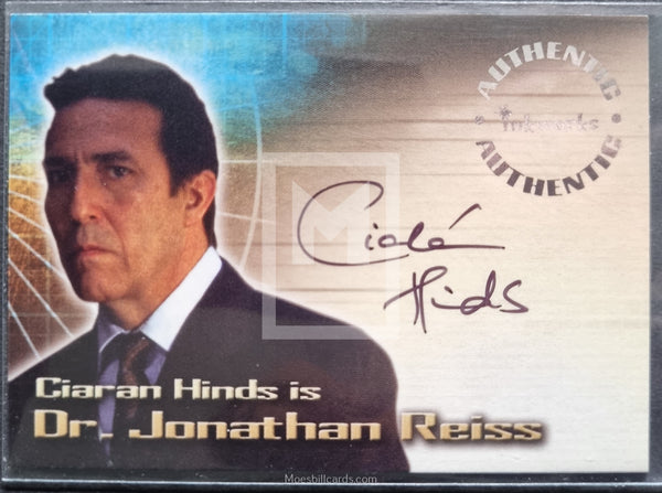 2003 Inkworks Tomb Raider 2 Cradle of Life A3 Ciaran Hinds Dr Jonathan Reiss Autograph Trading Card Front