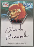 Trading card featuring Sheila Hancock as Helen A from Doctor Who with autograph