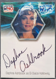 Trading card featuring Daphne Ashbrook as Dr. Grace Holloway from Doctor Who, with a signature below.