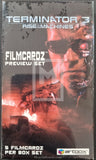 Box set of 'Terminator 3: Rise of the Machines' Filmcardz with robot face design.