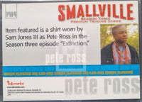 2004-Inkworks-Smallville-Season-3-Three-Pieceworks-Trading-Card-PW4-Pete-Ross-Back