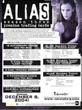 2004 Inkworks Alias Season 3 Promo Trading Card Dealer Sell Sheet Back