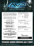 2004 Inkworks Alien Vs Predator AvP Promo Trading Card Dealer Sell Sheet Back