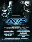 2004 Inkworks Alien Vs Predator AvP Promo Trading Card Dealer Sell Sheet Front