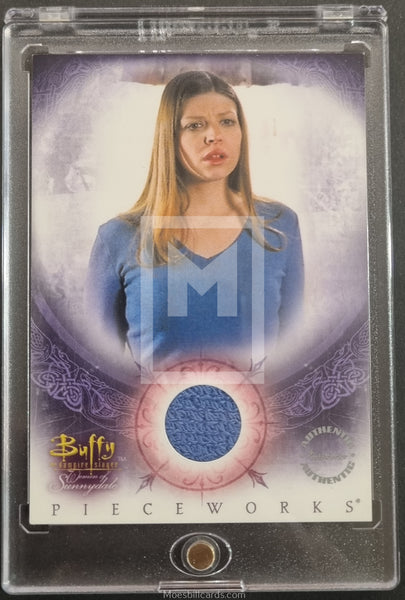 2004 Inkworks Buffy The Vampire Slayer Women of Sunnydale Pieceworks Trading Card PW-4 Tara Amber Benson Sweater Front