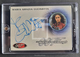 2004 Rittenhouse Archives James Bond Quotable Autograph Trading Card A46 Maria Grazia Cucinotta as Cigar Girl Front