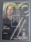 2004 Rittenhouse Archives Stargate SG1 Season 6 Autograph Trading Card A41 Ona Grauer as Ayiana Back