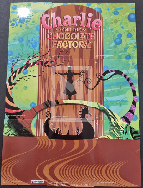 2005-Artbox-Charlie-And-The-Chocolate-Factory-Insert-Trading-Card-Holographic-Foil-Puzzle-Hobby-R1-R9-Set-Back