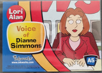 2005 Inkworks Family Guy Season One Lori Alan as Dianne Simmons A5 Autograph Trading Card Back