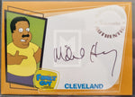 2005 Inkworks Family Guy Season One Mike Henry as Cleveland A4 Autograph Trading Card Front