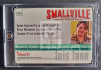 2005 Inkworks Smallville Season 4 Pieceworks Trading Card PW4 Erica Durance as Lois Lane Back