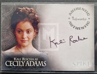 Card featuring Kali Rocha as Cecily Adams with 'Authentic Inkworks' branding.