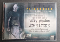 2006 Inkworks Lost Season 2 Pieceworks Trading Card PW-1 Pants Terry O_Quinn as John Locke Back