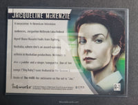 2006 Inkworks The 4400 Season 1 Autograph Trading Card A-1 Jacqueline McKenzie as Diana Skouris Back