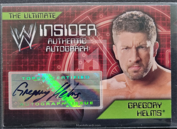 2006 Topps WWE Insider Autograph Trading Card Gregory Helms Front