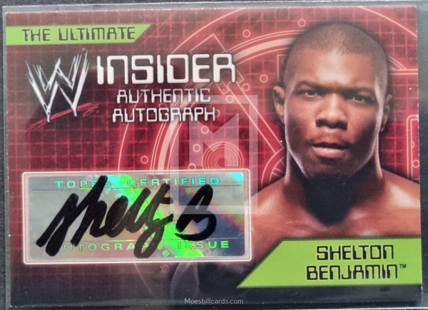 2006 Topps WWE Insider Autograph Trading Card Shelton Benjamin Front