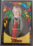 2006_Topps_LOTR-Lord_Of_The_Rings_Evolution_Stained_Glass_Insert_Trading-Card-_S2_Bilbo_Front