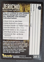 Jericho trading card with autograph request form on back