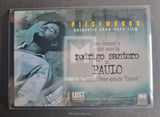 2007 Inkworks Lost Season 3 Pieceworks Trading Card PW-9 Shirt Rodrigo Santoro as Paulo Back