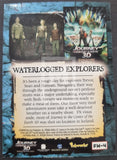 Trading card featuring 'Waterlogged Explorers' with text and images of characters and 'Journey to the Center of the Earth 3D' movie.