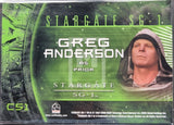 2008-Rittenhouse-Archives-Stargate-SG1-Season-10-Ten-From-The-Archives-Costume-Trading-Card-C51-Greg-Anderson-Prior-Back