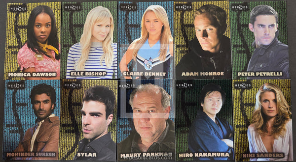 2008-Topps-Heroes-Volume-2-Insert-Trading-Card-Foil-Character-1-10-Set-Front